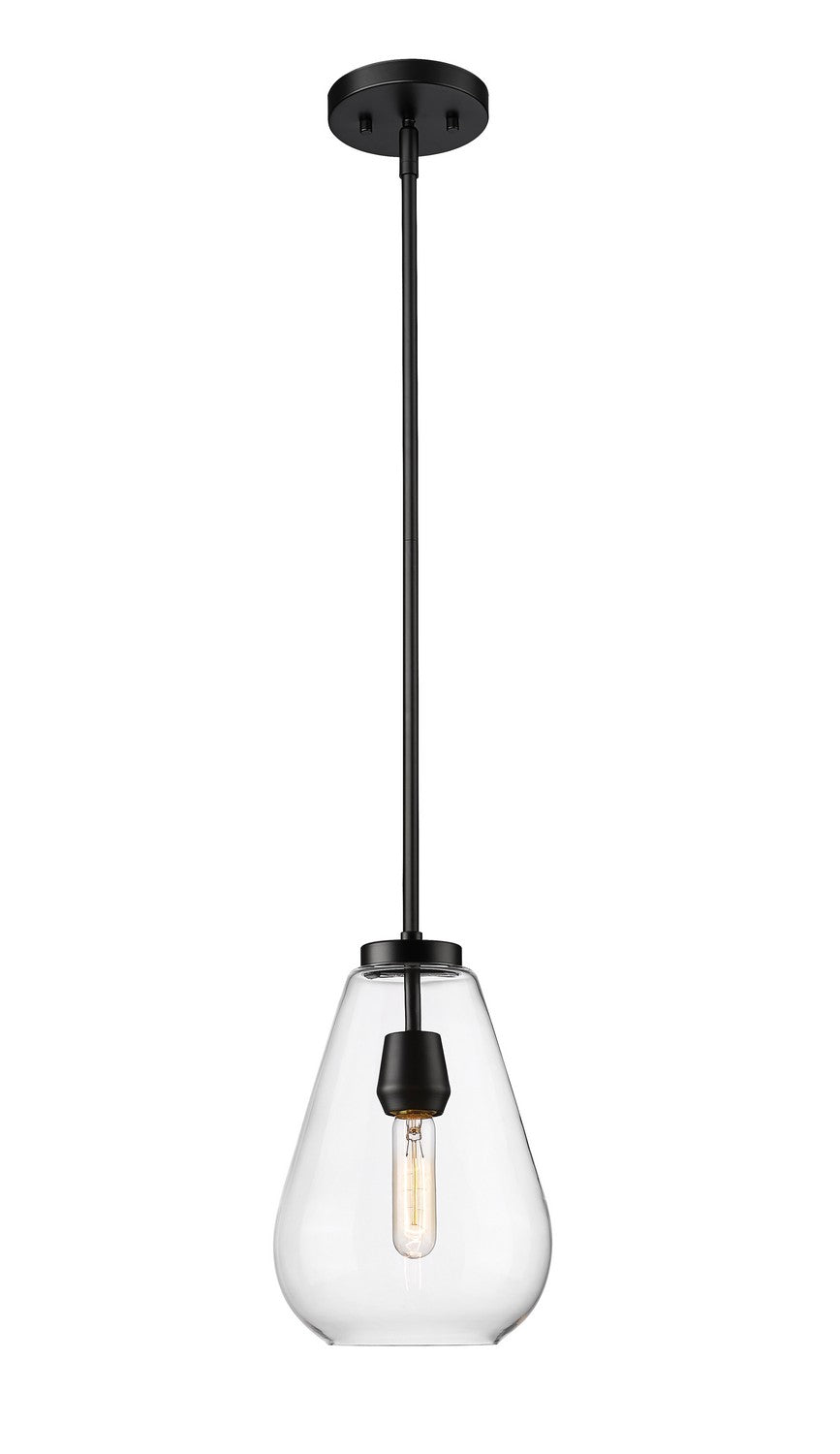 Ayra One Light Pendant in Matte Black - available from The Lighting Shoppe, trusted by Canadian homeowners