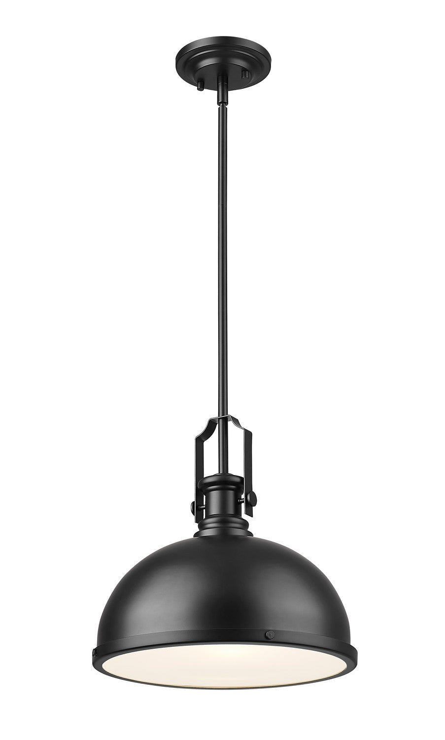 Melange One Light Pendant in Matte Black - available from The Lighting Shoppe, trusted by Canadian homeowners