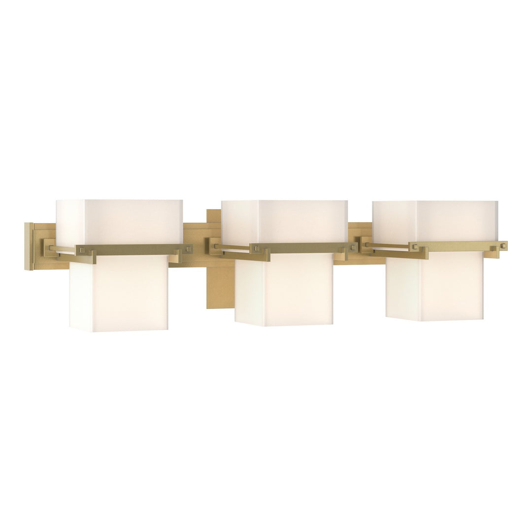 Kakomi Three Light Wall Sconce in Modern Brass - available from The Lighting Shoppe, trusted by Canadian homeowners