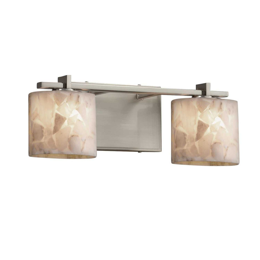 Alabaster Rocks LED Bath Bar in Brushed Nickel Justice Designs