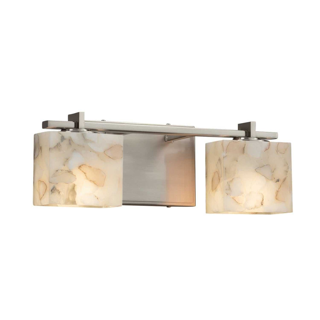 Alabaster Rocks LED Bath Bar in Brushed Nickel Justice Designs