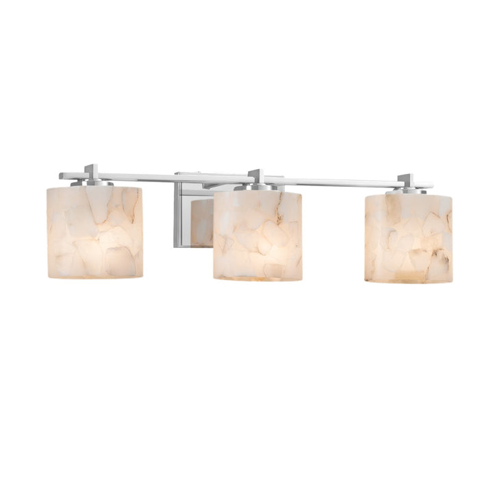 Justice Designs - ALR-8443-30-CROM-LED3-2100 - LED Bath Bar - Alabaster Rocks - Polished Chrome