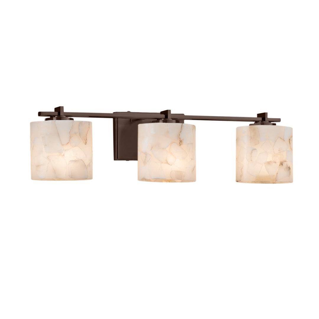 Justice Designs - ALR-8443-30-DBRZ-LED3-2100 - LED Bath Bar - Alabaster Rocks - Dark Bronze
