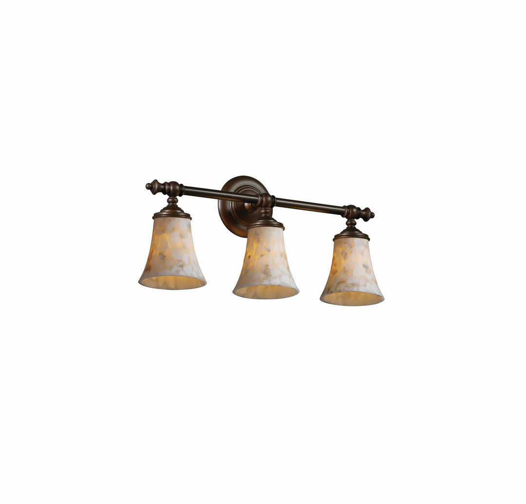 Justice Designs - ALR-8523-20-DBRZ-LED3-2100 - LED Bath Bar - Alabaster Rocks - Dark Bronze