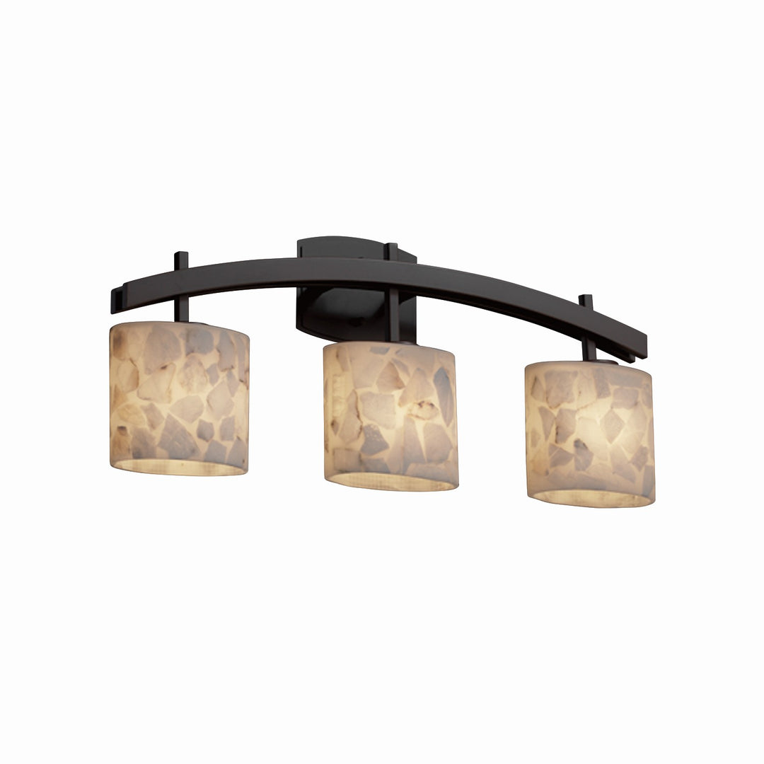 Justice Designs - ALR-8593-30-DBRZ-LED3-2100 - LED Bath Bar - Alabaster Rocks - Dark Bronze