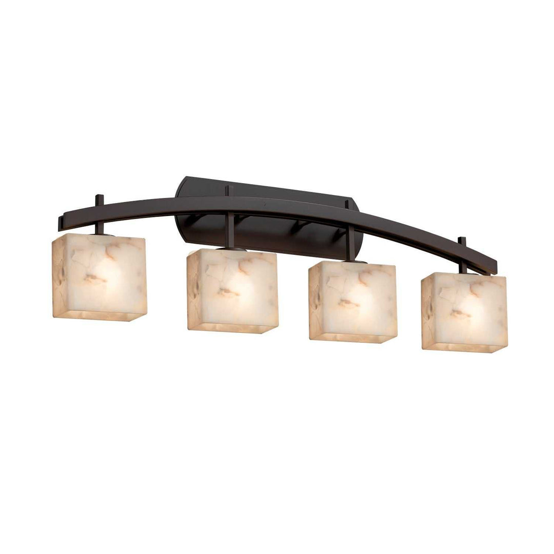 Alabaster Rocks LED Bath Bar in Dark Bronze Justice Designs
