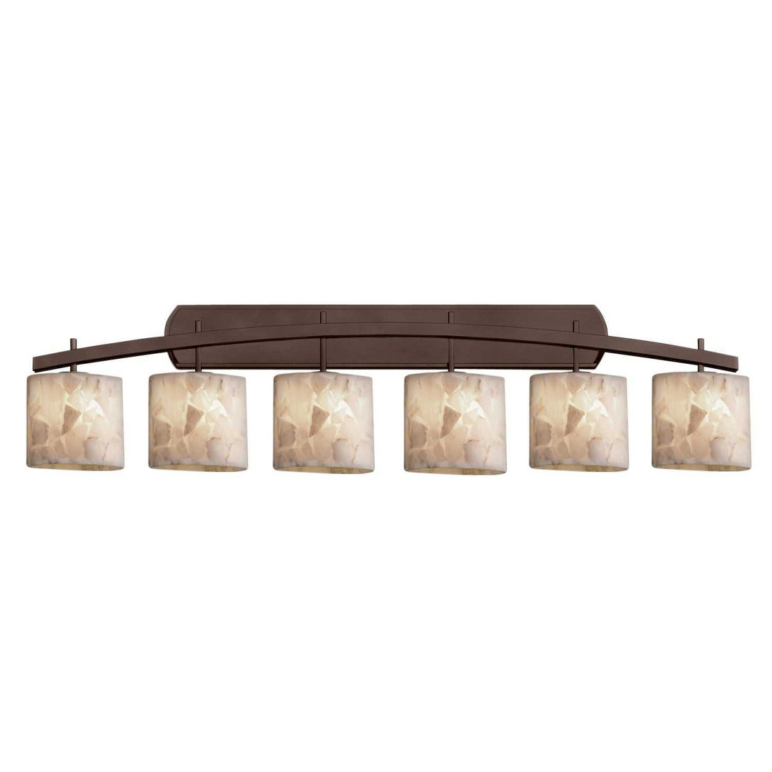 Alabaster Rocks LED Bath Bar in Dark Bronze Justice Designs