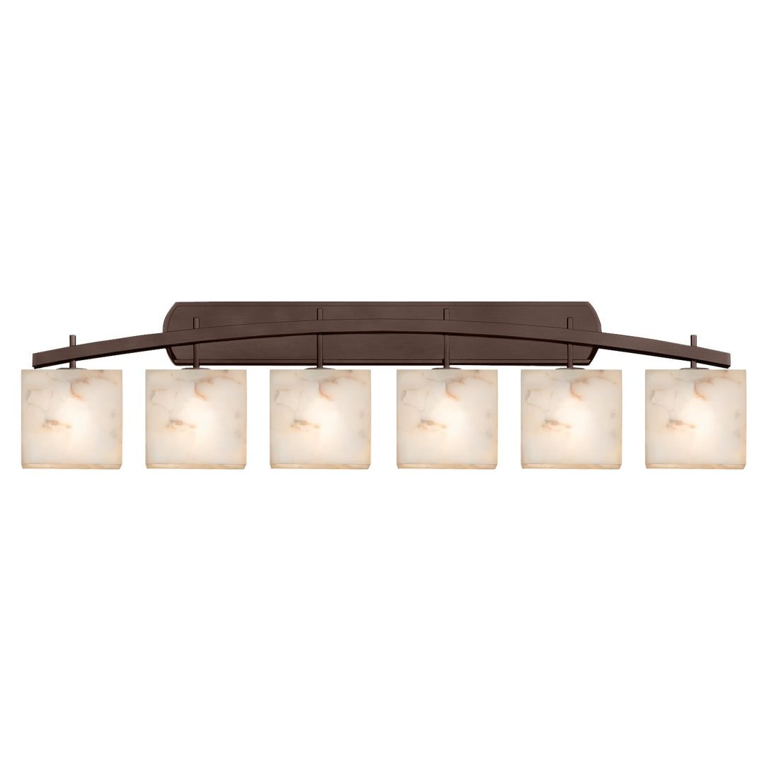 Justice Designs - ALR-8596-55-DBRZ-LED6-4200 - LED Bath Bar - Alabaster Rocks - Dark Bronze