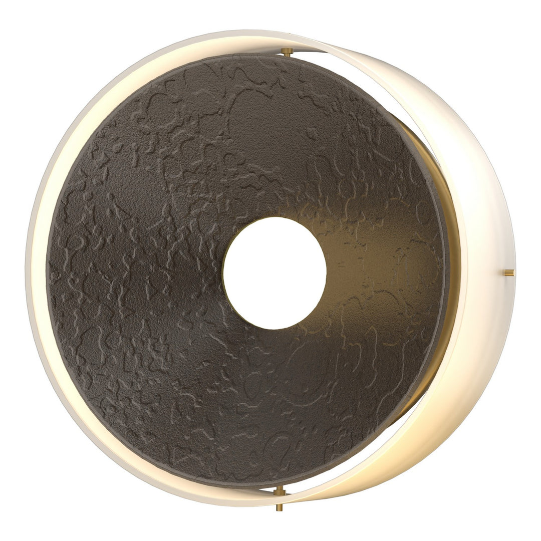 Hubbardton Forge Canada - 213310-SKT-14-GG0346 - Four Light Wall Sconce - Oculus - Oil Rubbed Bronze
