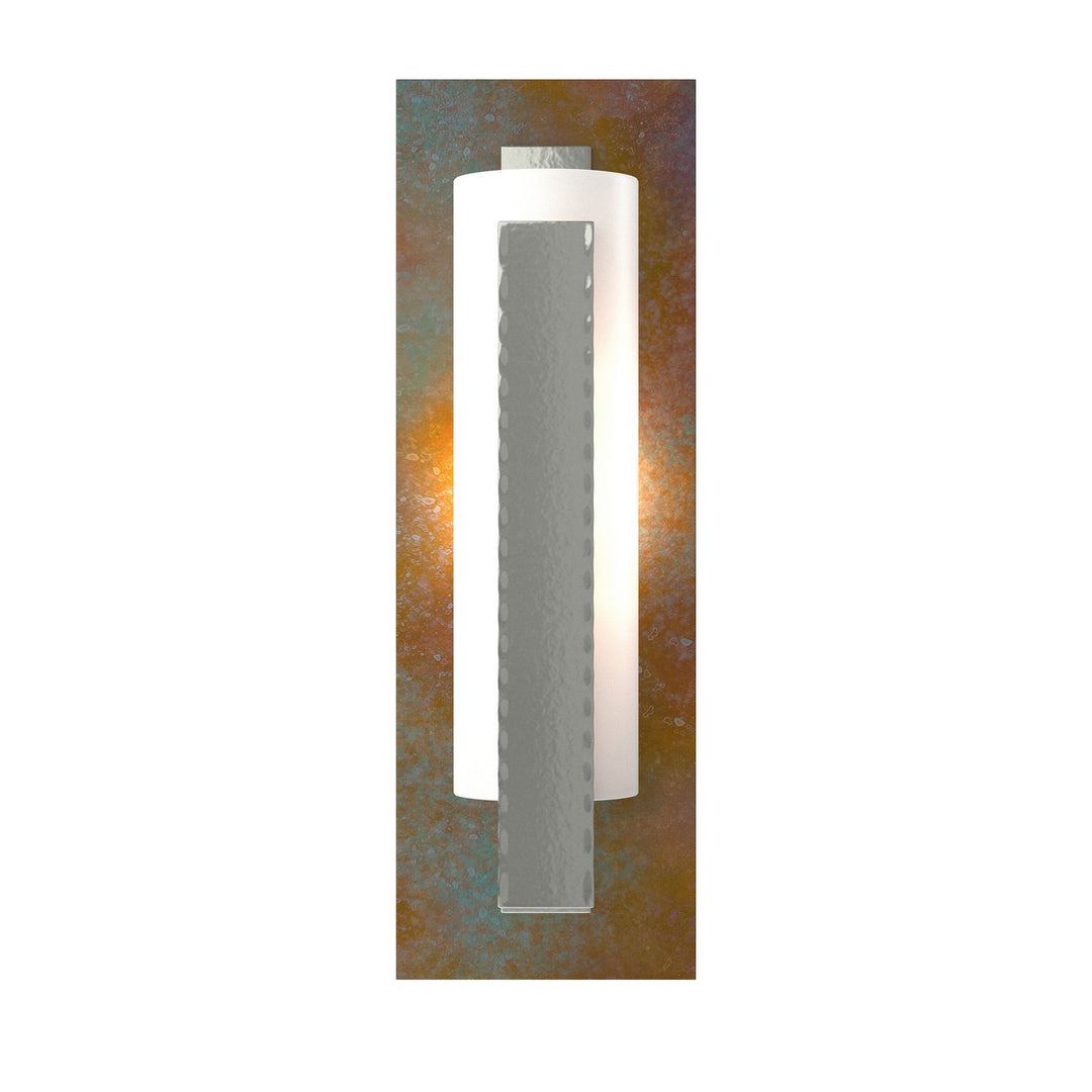 Hubbardton Forge Canada - 217186-SKT-85-CP-GG0065 - One Light Wall Sconce - Vertical Bar - Sterling