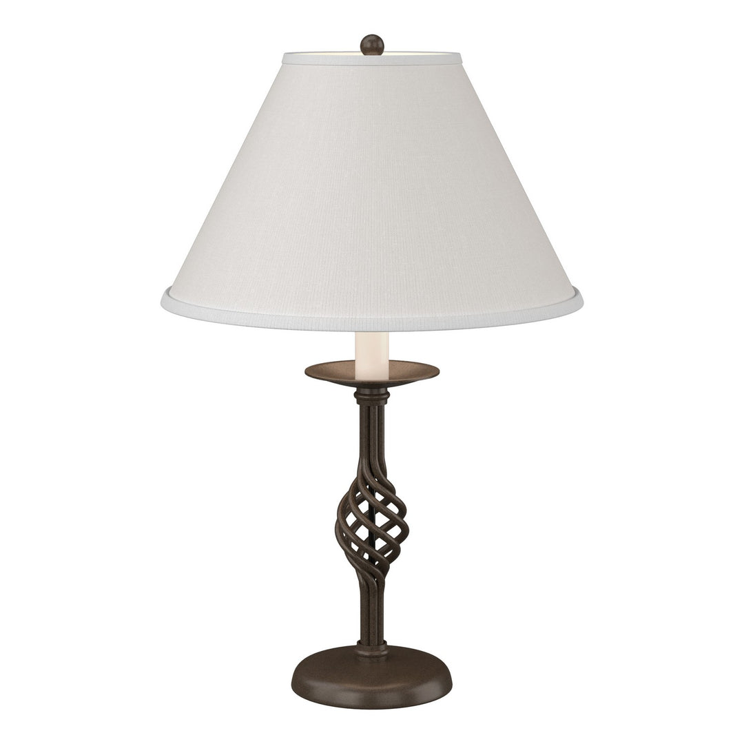 Hubbardton Forge Canada - 265001-SKT-05-SF1555 - One Light Table Lamp - Twist Basket - Bronze
