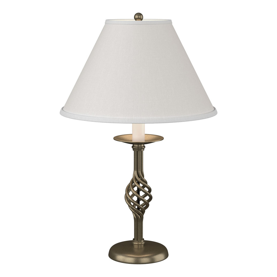 Hubbardton Forge Canada - 265001-SKT-84-SF1555 - One Light Table Lamp - Twist Basket - Soft Gold