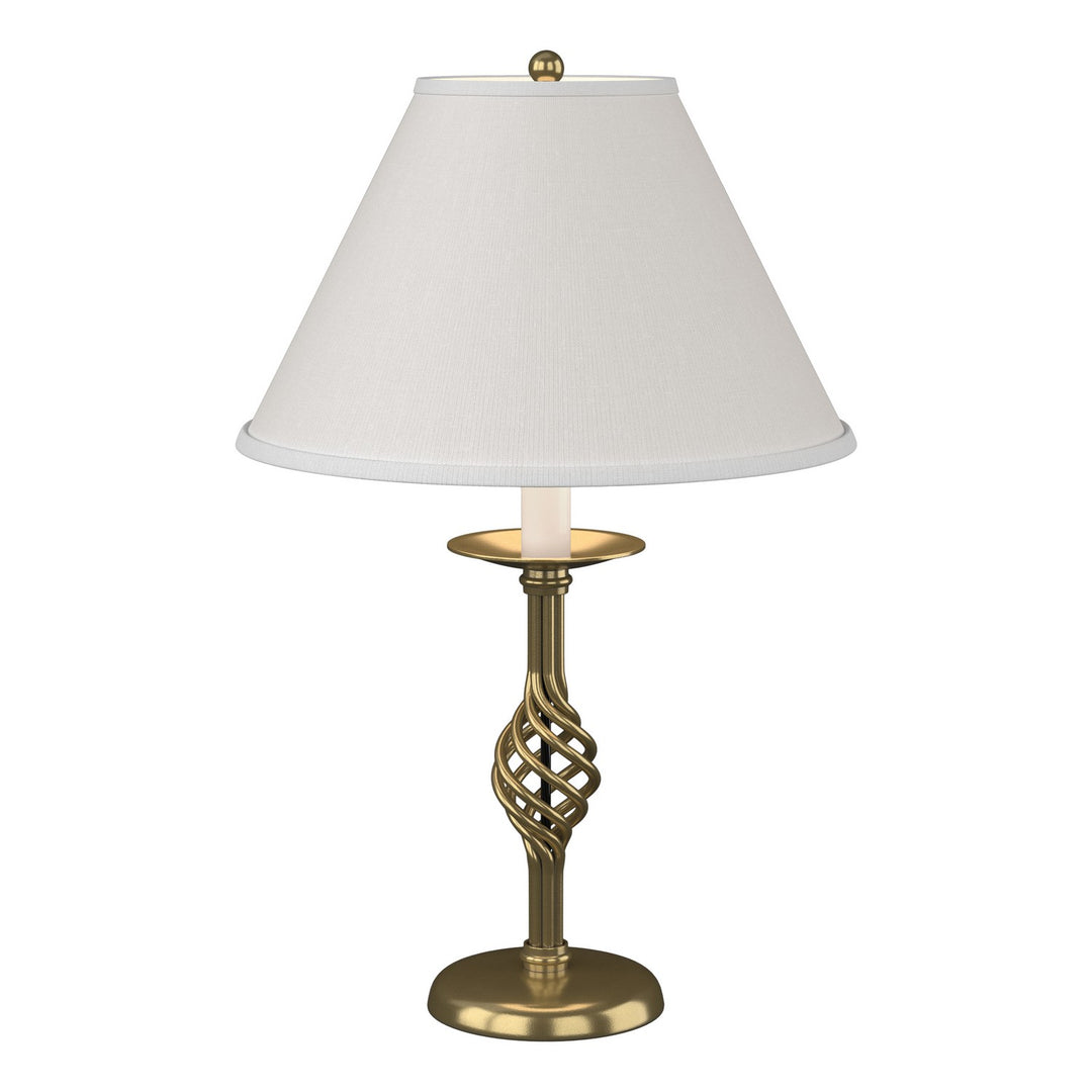 Hubbardton Forge Canada - 265001-SKT-86-SF1555 - One Light Table Lamp - Twist Basket - Modern Brass