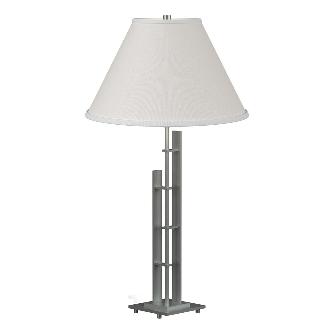 Hubbardton Forge Canada - 268421-SKT-82-SF1755 - One Light Table Lamp - Metra - Vintage Platinum