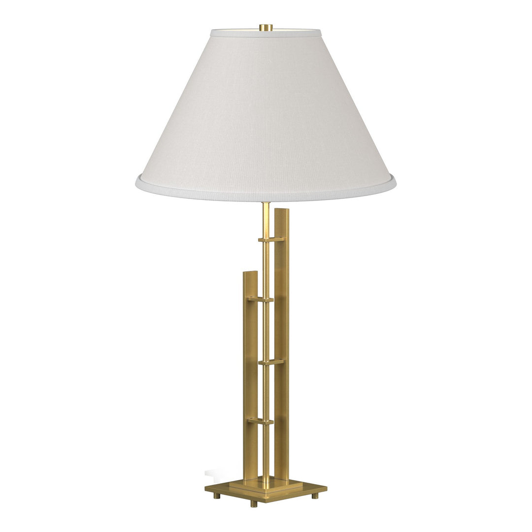 Hubbardton Forge Canada - 268421-SKT-86-SF1755 - One Light Table Lamp - Metra - Modern Brass