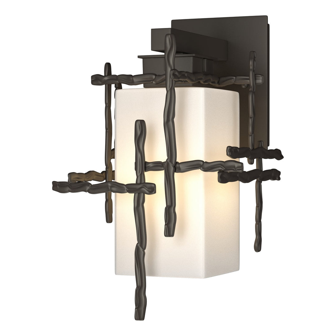 Hubbardton Forge Canada - 302580-SKT-77-GG0111 - One Light Outdoor Wall Sconce - Tura - Coastal Dark Smoke