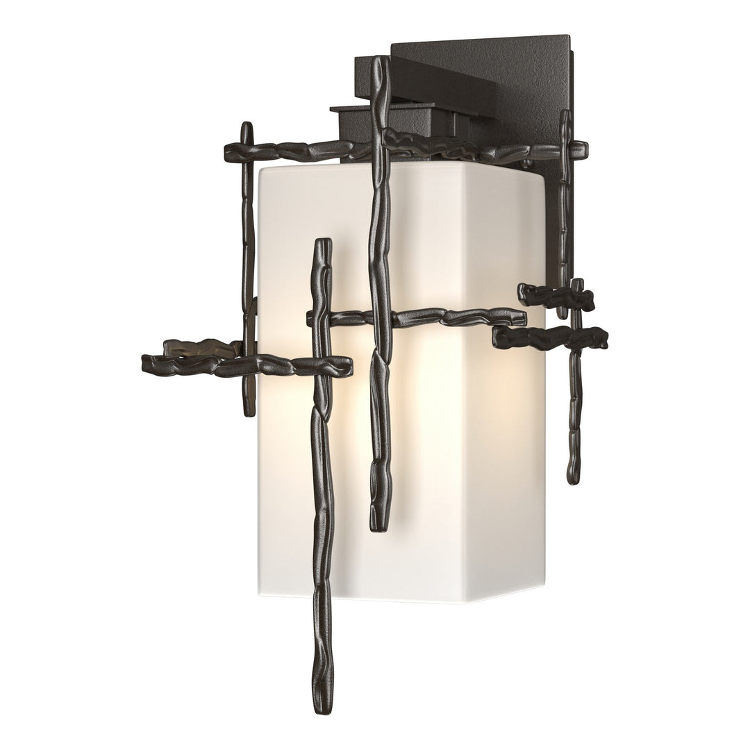 Hubbardton Forge Canada - 302581-SKT-14-GG0093 - One Light Outdoor Wall Sconce - Tura - Coastal Oil Rubbed Bronze