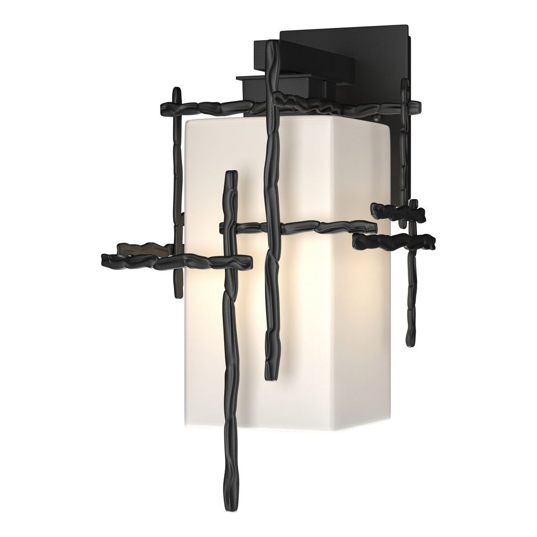 Hubbardton Forge Canada - 302581-SKT-80-GG0093 - One Light Outdoor Wall Sconce - Tura - Coastal Black
