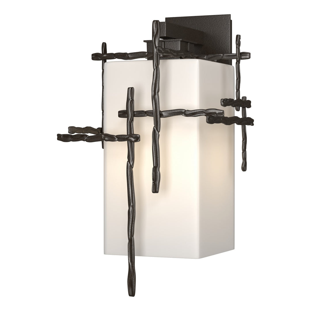 Hubbardton Forge Canada - 302583-SKT-14-GG0707 - One Light Outdoor Wall Sconce - Tura - Coastal Oil Rubbed Bronze
