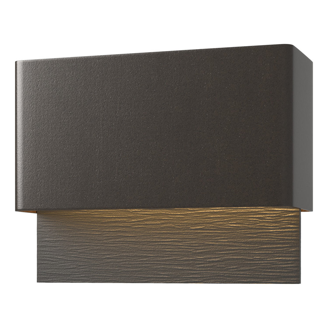 Hubbardton Forge Canada - 302630-LED-14-80 - LED Outdoor Wall Sconce - Stratum - Coastal Oil Rubbed Bronze