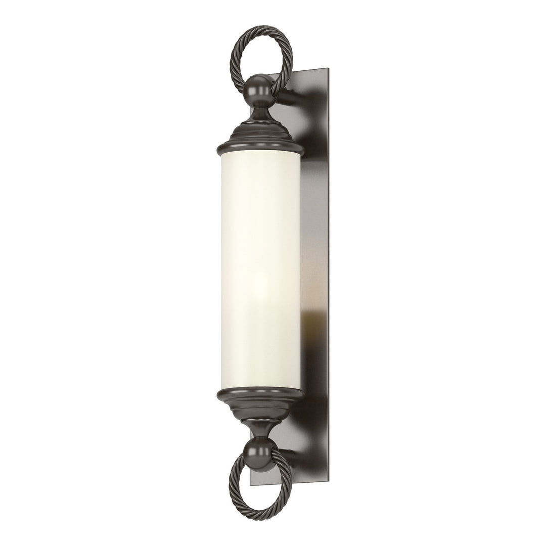 Hubbardton Forge Canada - 303080-SKT-14-GG0034 - One Light Outdoor Wall Sconce - Cavo - Coastal Oil Rubbed Bronze