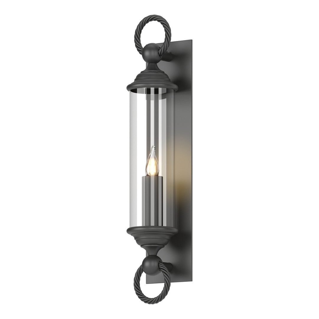Hubbardton Forge Canada - 303080-SKT-80-ZM0034 - One Light Outdoor Wall Sconce - Cavo - Coastal Black