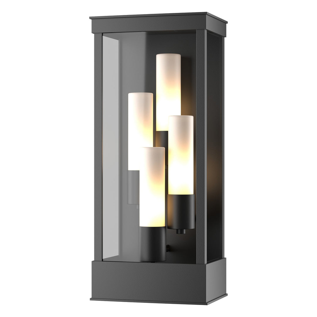 Hubbardton Forge Canada - 304330-SKT-80-GG0392 - Four Light Outdoor Wall Sconce - Portico - Coastal Black