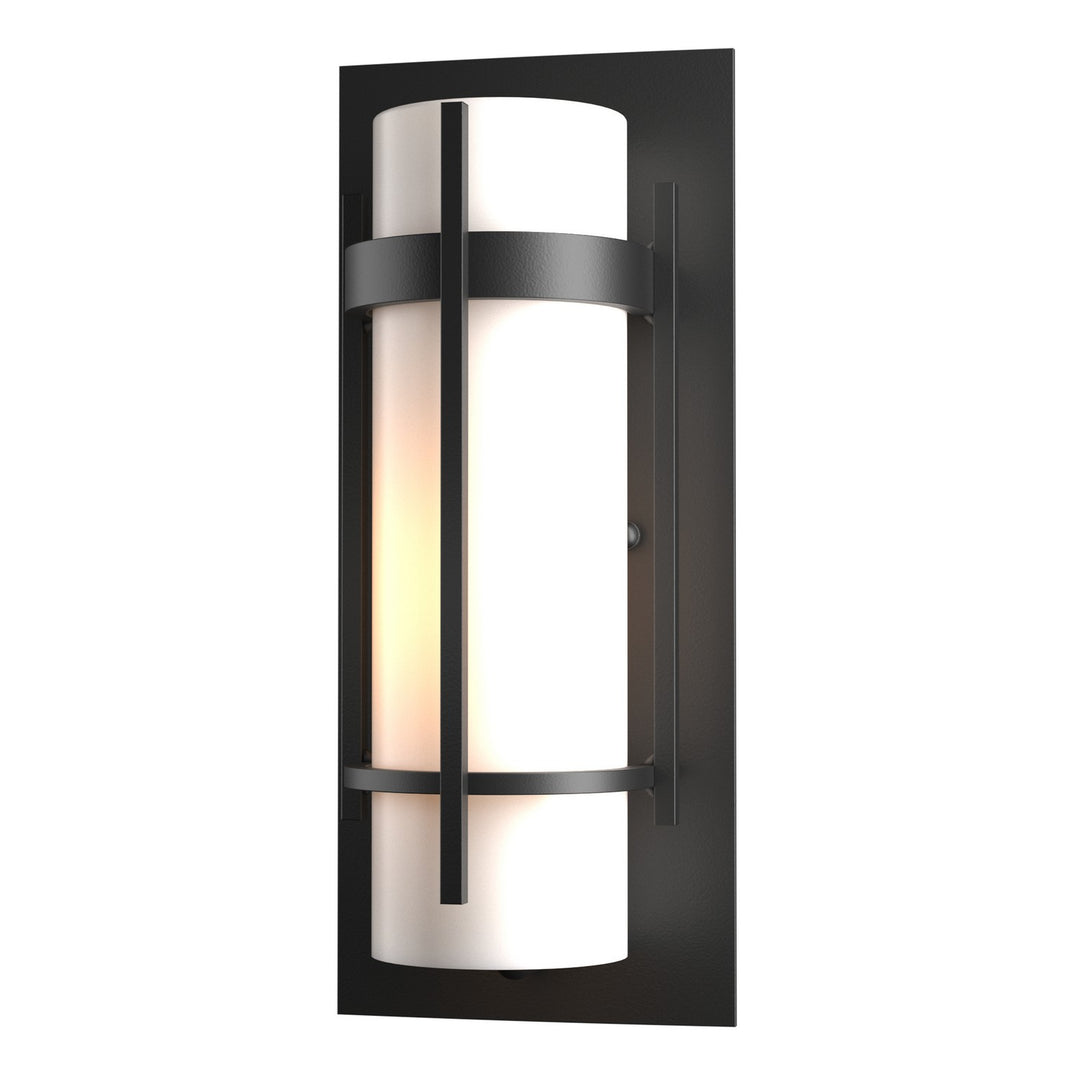 Hubbardton Forge Canada - 305892-SKT-80-GG0066 - One Light Outdoor Wall Sconce - Banded - Coastal Black