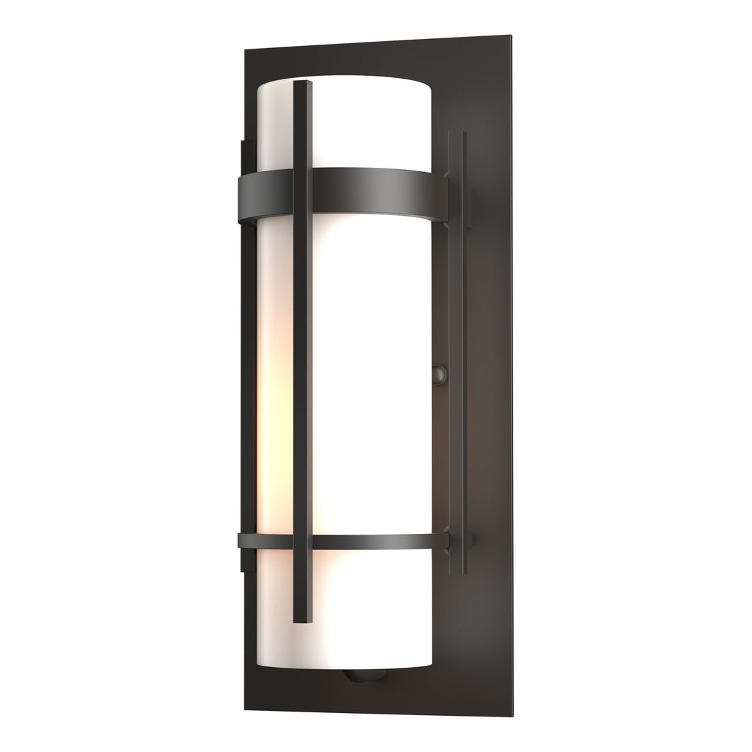 Hubbardton Forge Canada - 305893-SKT-14-GG0034 - One Light Outdoor Wall Sconce - Banded - Coastal Oil Rubbed Bronze