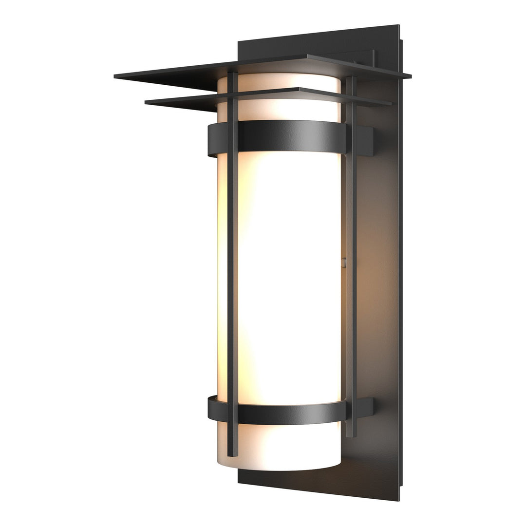 Hubbardton Forge Canada - 305993-SKT-80-GG0034 - One Light Outdoor Wall Sconce - Banded - Coastal Black