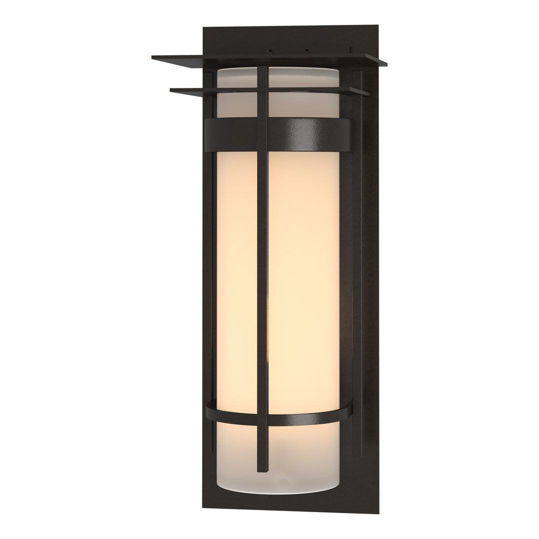 Hubbardton Forge Canada - 305995-SKT-14-GG0240 - One Light Outdoor Wall Sconce - Banded - Coastal Oil Rubbed Bronze