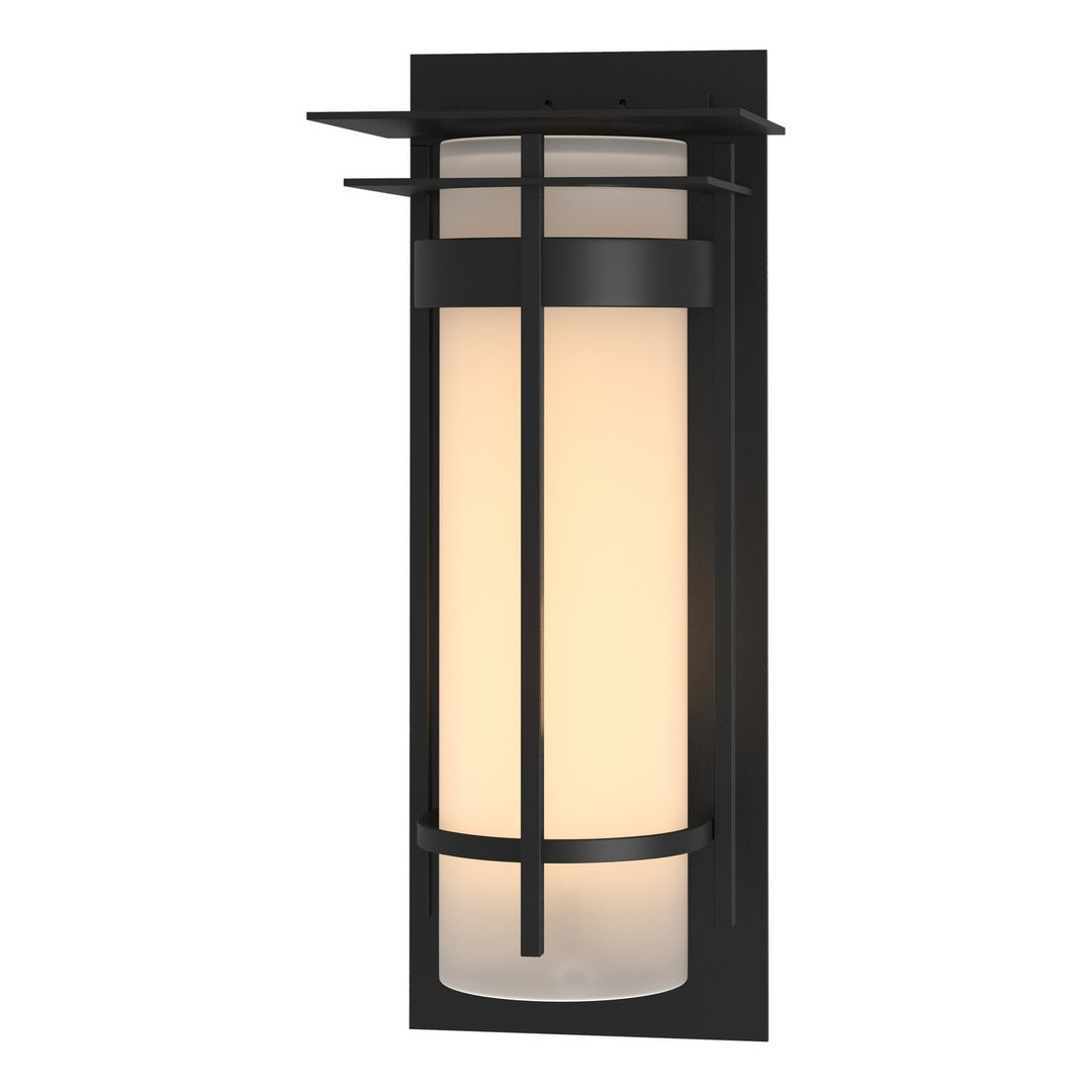 Hubbardton Forge Canada - 305995-SKT-80-GG0240 - One Light Outdoor Wall Sconce - Banded - Coastal Black