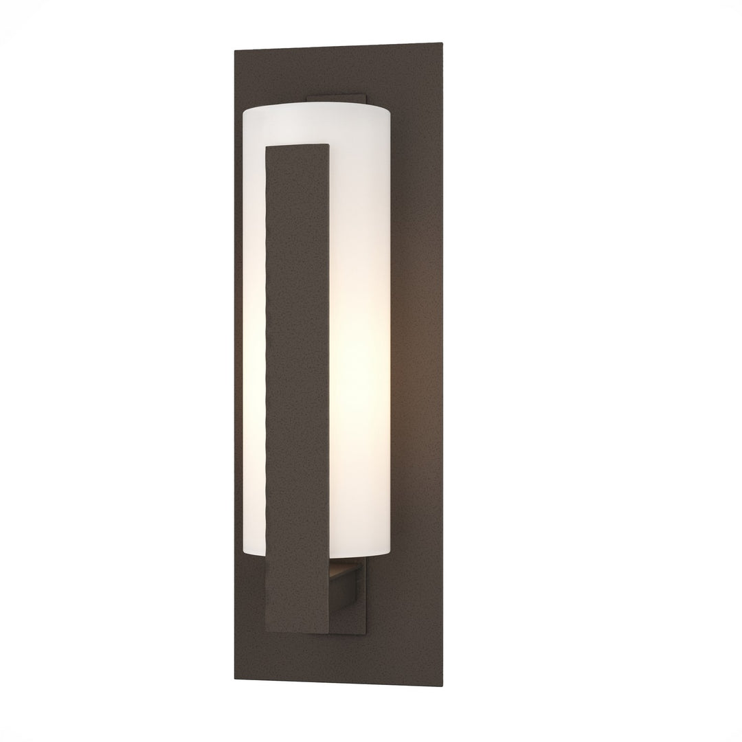 Hubbardton Forge Canada - 307285-SKT-77-GG0066 - One Light Outdoor Wall Sconce - Vertical Bar - Coastal Dark Smoke