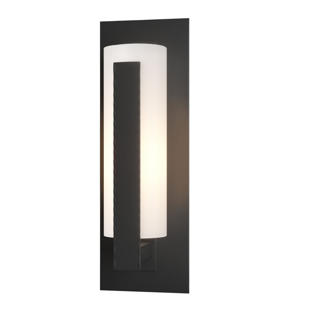 Hubbardton Forge Canada - 307285-SKT-80-GG0066 - One Light Outdoor Wall Sconce - Vertical Bar - Coastal Black