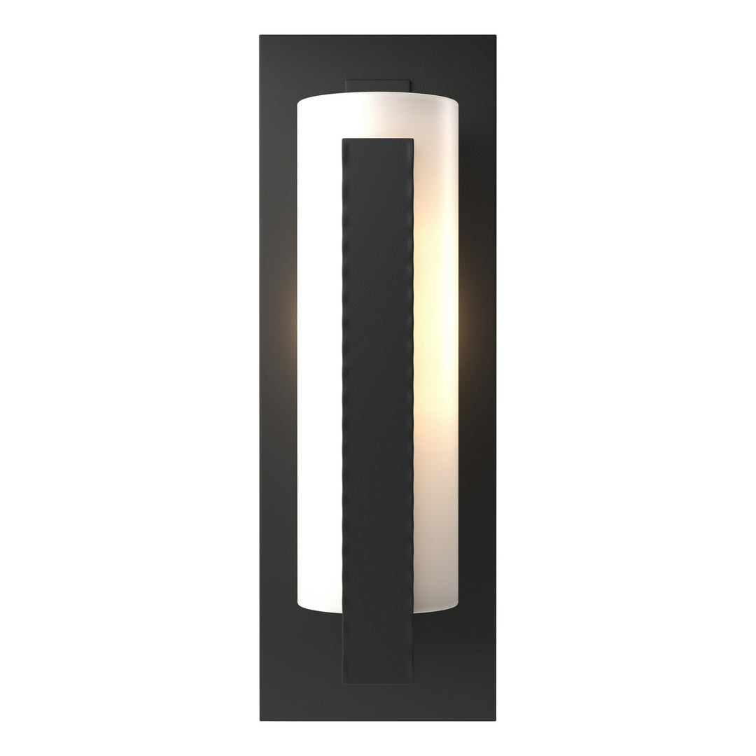Hubbardton Forge Canada - 307286-SKT-80-GG0034 - One Light Outdoor Wall Sconce - Vertical Bar - Coastal Black