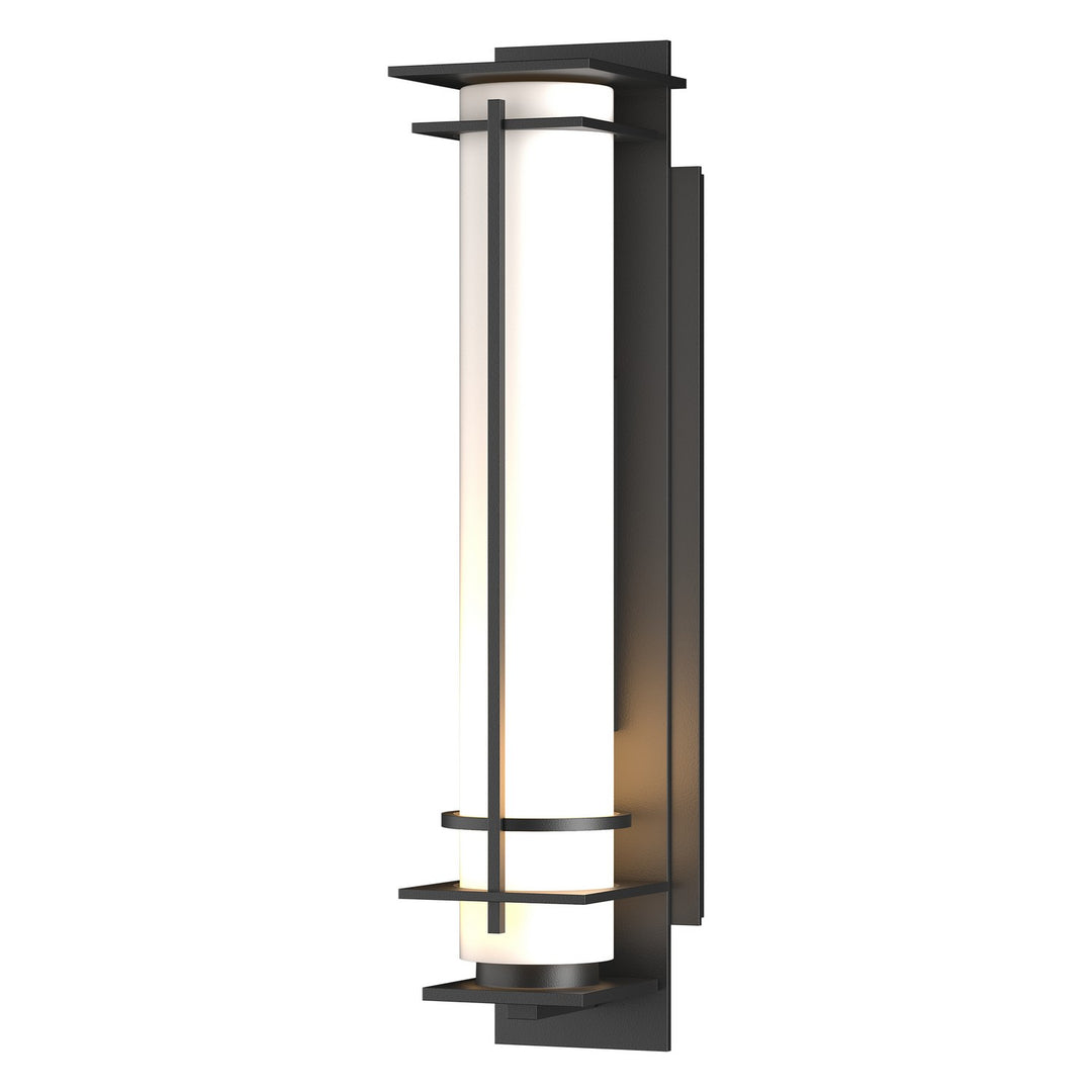 Hubbardton Forge Canada - 307860-SKT-80-GG0187 - One Light Outdoor Wall Sconce - After Hours - Coastal Black