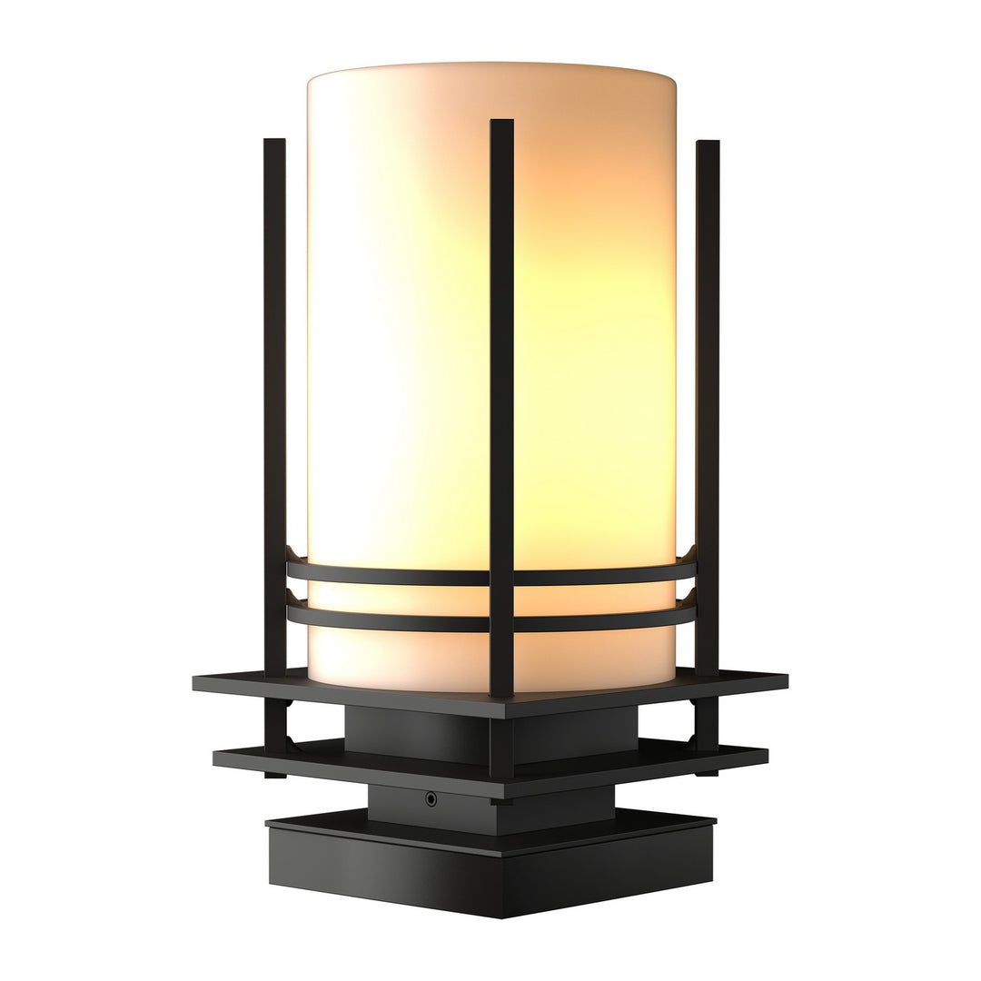 Hubbardton Forge Canada - 335796-SKT-14-GG0026 - One Light Outdoor Pier Mount - Banded - Coastal Oil Rubbed Bronze