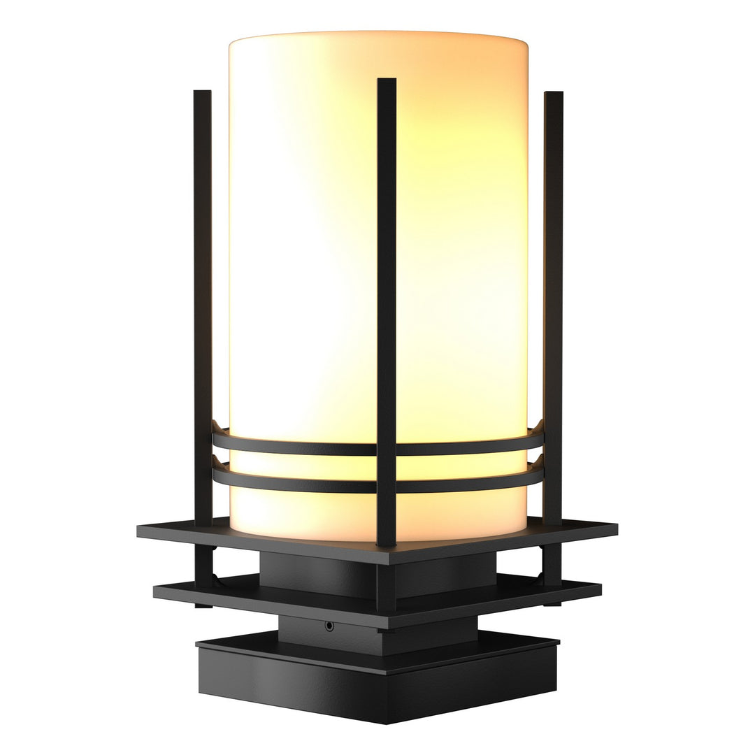 Hubbardton Forge Canada - 335796-SKT-80-GG0026 - One Light Outdoor Pier Mount - Banded - Coastal Black