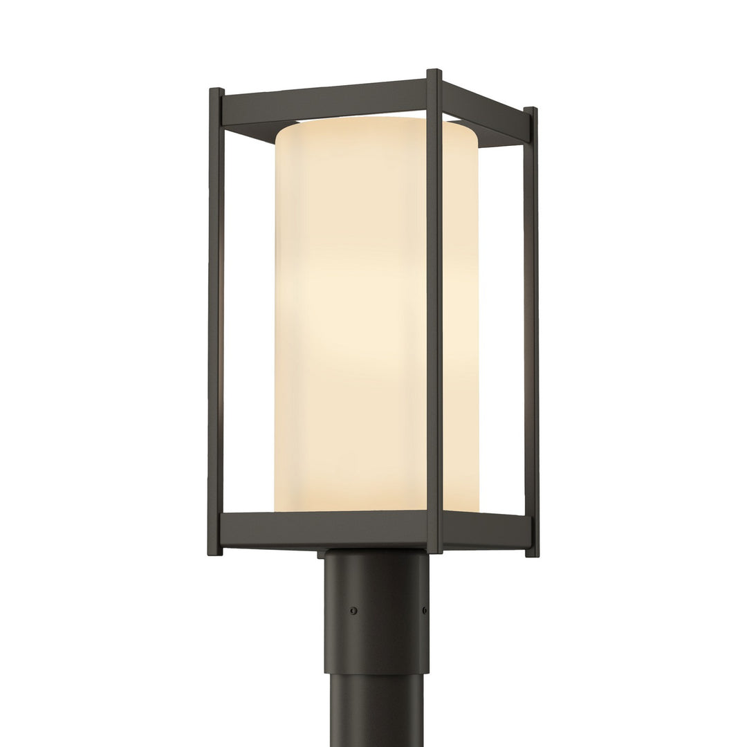 Hubbardton Forge Canada - 342021-SKT-77-GG0732 - One Light Outdoor Post Mount - Cela - Coastal Dark Smoke