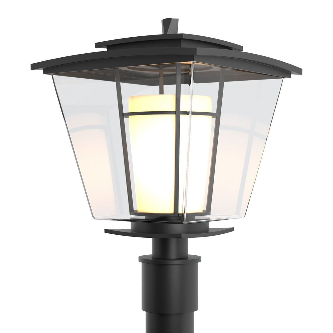 Hubbardton Forge Canada - 344820-SKT-80-ZU0287 - One Light Outdoor Post Mount - Beacon Hall - Coastal Black