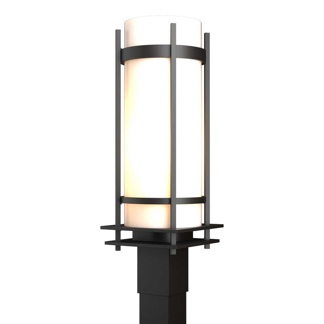 Hubbardton Forge Canada - 345895-SKT-14-GG0040 - One Light Outdoor Post Mount - Banded - Coastal Oil Rubbed Bronze