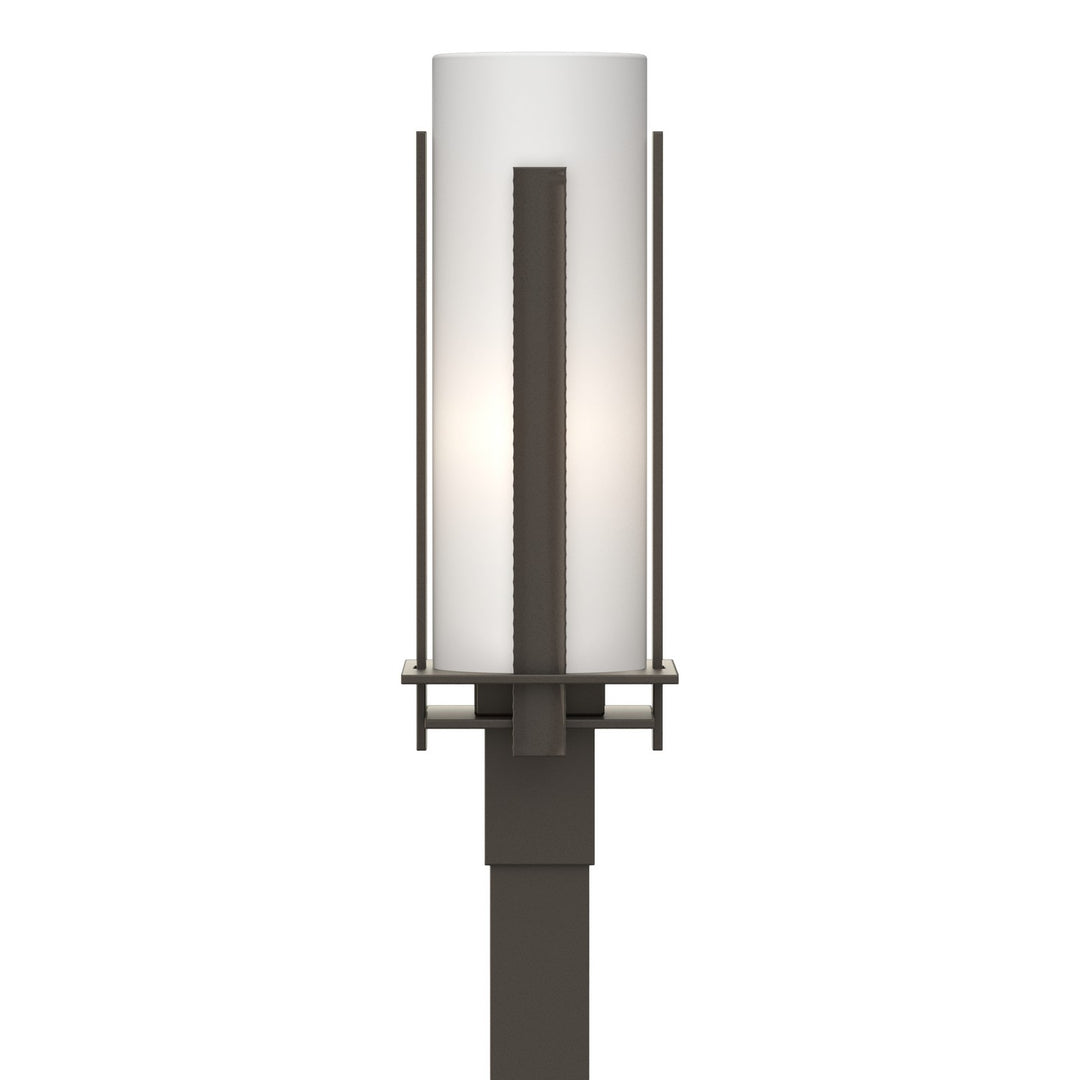 Hubbardton Forge Canada - 347288-SKT-77-GG0040 - One Light Outdoor Post Mount - Vertical Bar - Coastal Dark Smoke