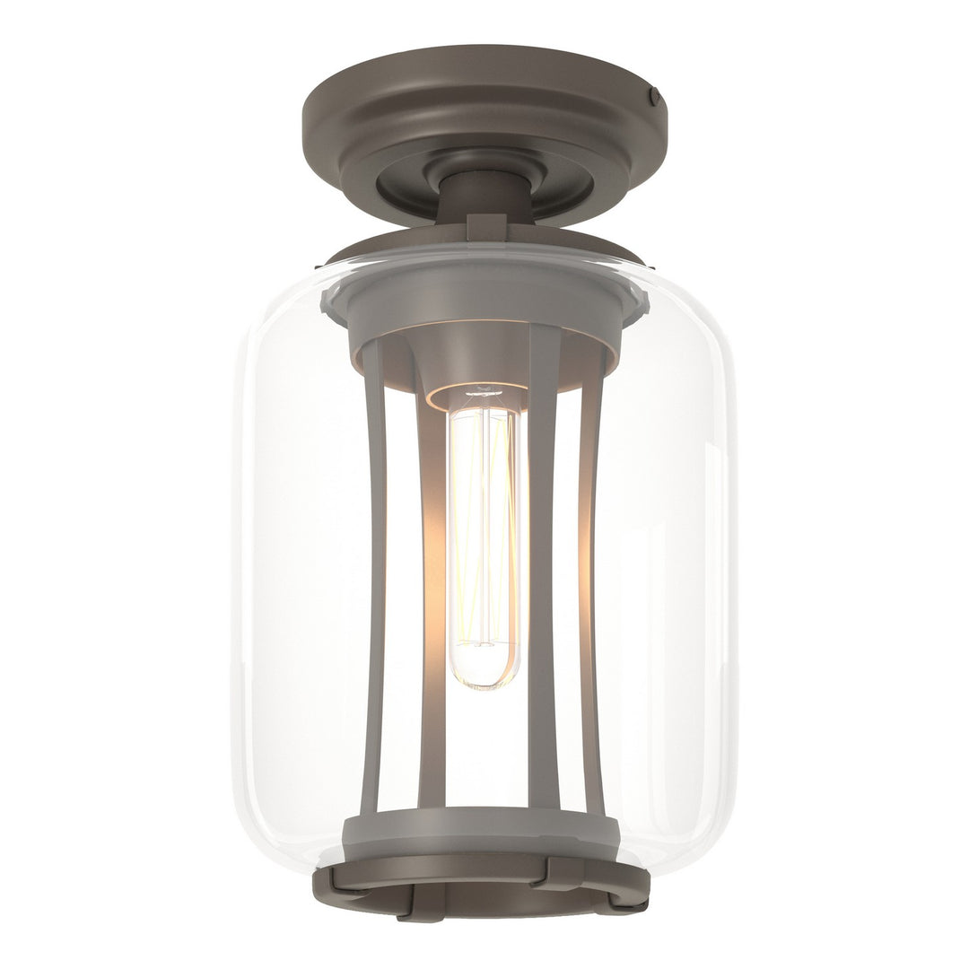 Hubbardton Forge Canada - 352551-SKT-77-ZM0723 - One Light Outdoor Semi-Flush Mount - Fairwinds - Coastal Dark Smoke
