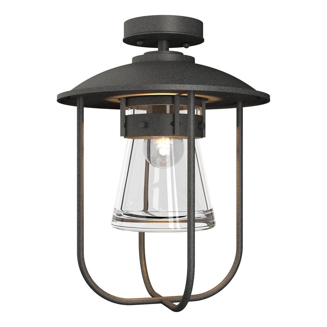 Hubbardton Forge Canada - 356015-SKT-20-ZM0467 - One Light Outdoor Semi-Flush Mount - Erlenmeyer - Coastal Natural Iron