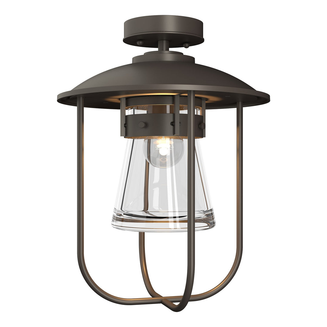 Hubbardton Forge Canada - 356015-SKT-77-ZM0467 - One Light Outdoor Semi-Flush Mount - Erlenmeyer - Coastal Dark Smoke