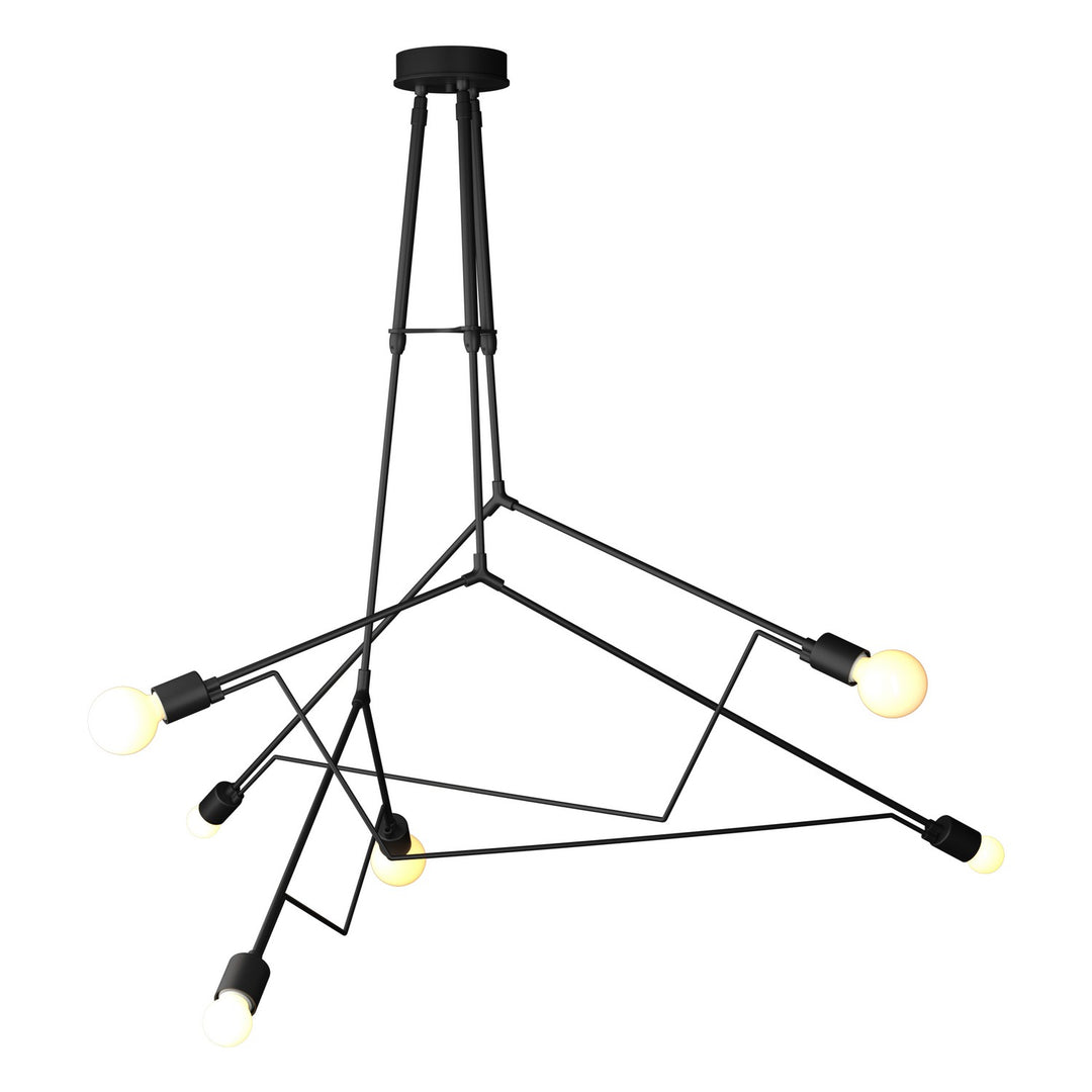 Hubbardton Forge Canada - 362015-SKT-STND-80 - Six Light Outdoor Pendant - Divergence - Coastal Black