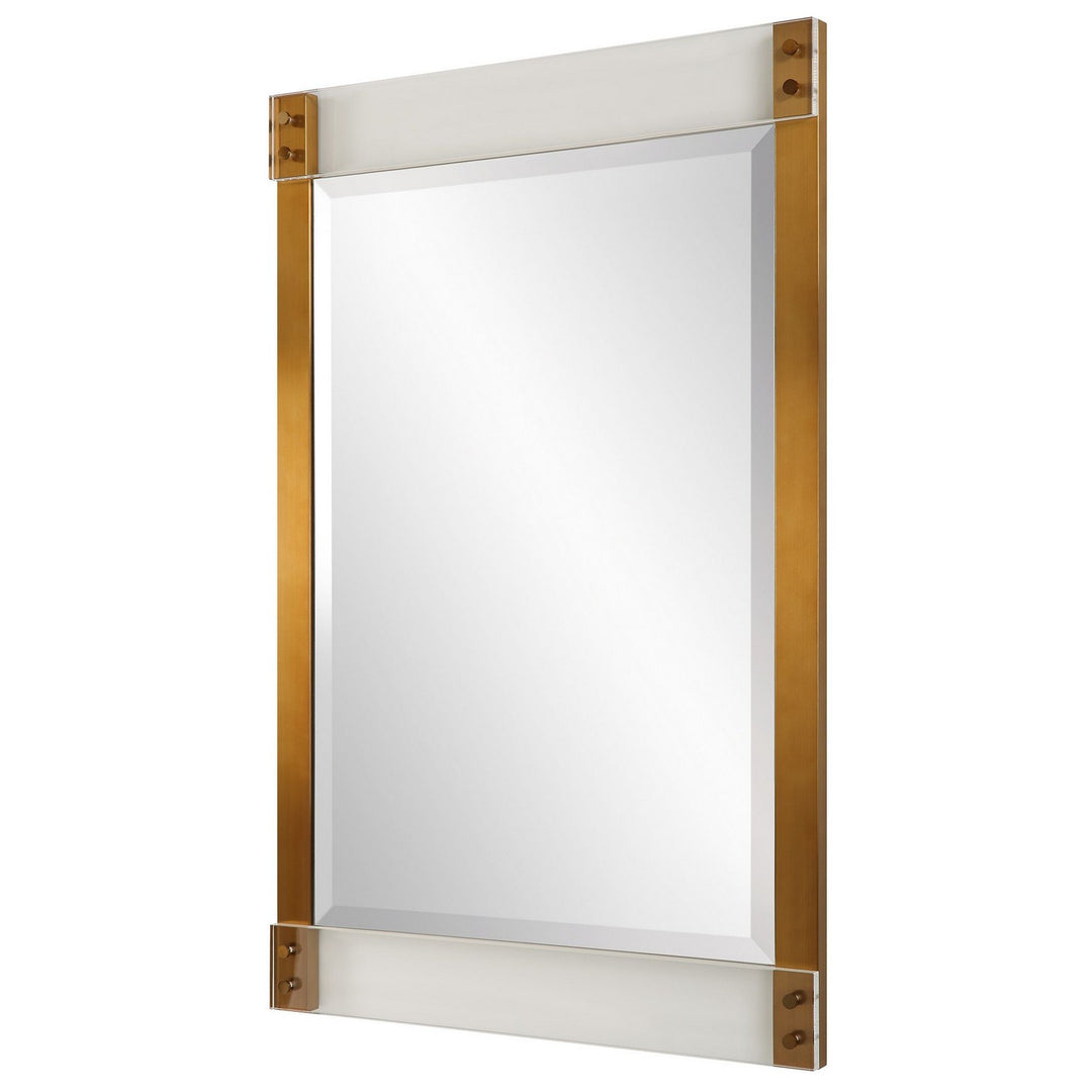 Nera Mirror in Plated Brass - available from The Lighting Shoppe, trusted by Canadian homeowners