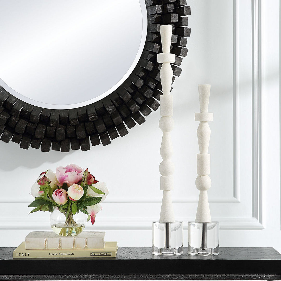 Norte Sculptures, Set/2 in Ivory - available from The Lighting Shoppe, trusted by Canadian homeowners