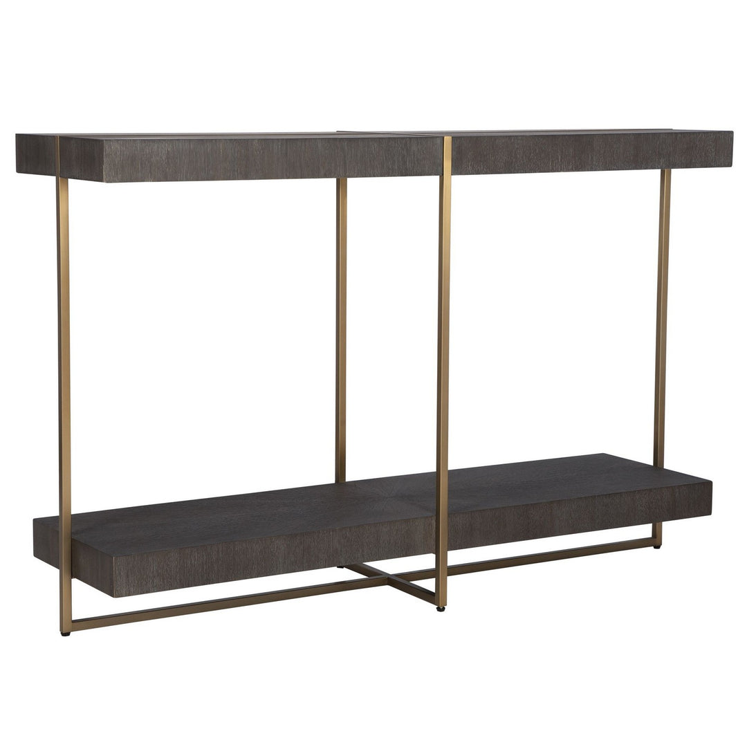 Taja Console Table in Brushed Brass - available from The Lighting Shoppe, trusted by Canadian homeowners