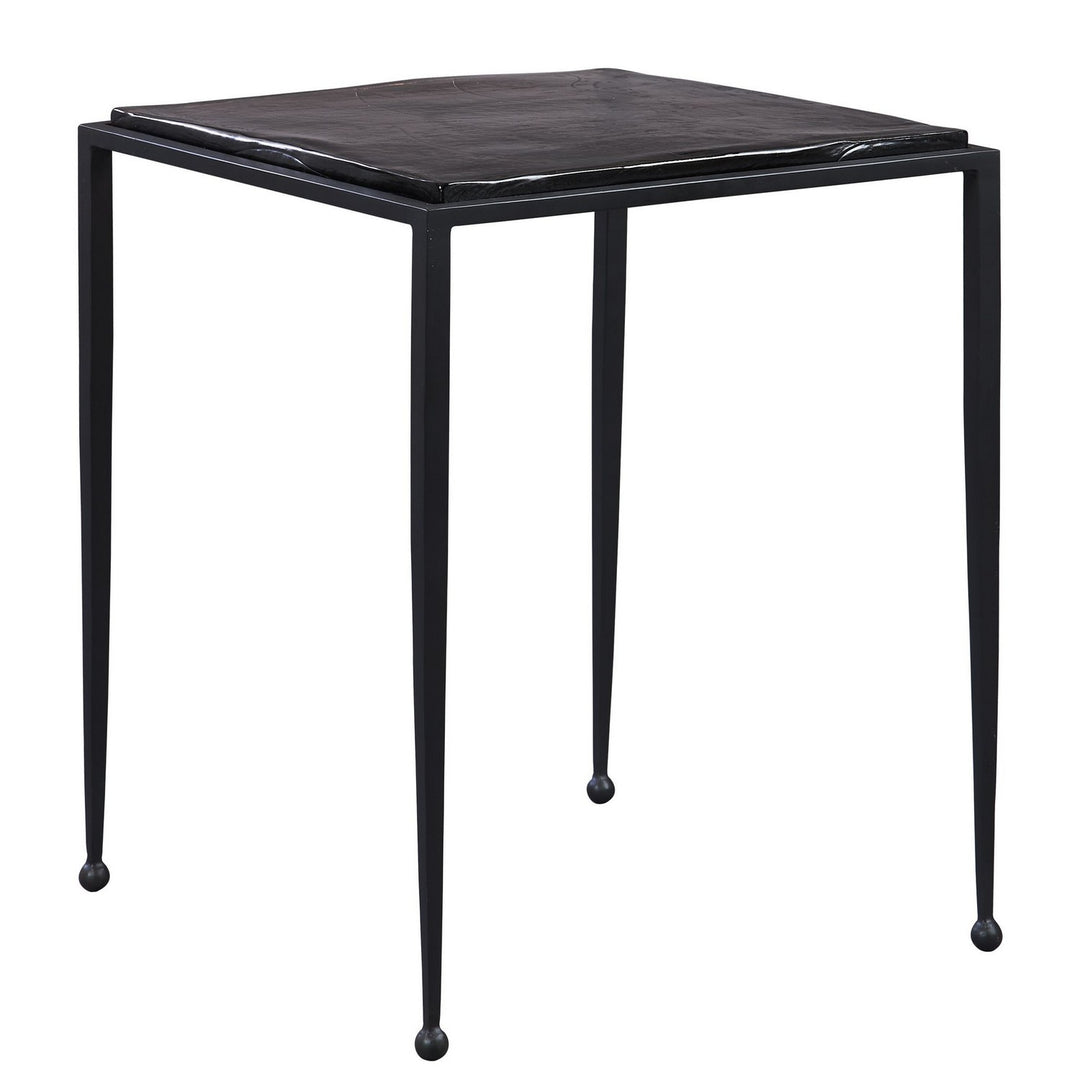 Wavelet Side Table in Matte Black - available from The Lighting Shoppe, trusted by Canadian homeowners